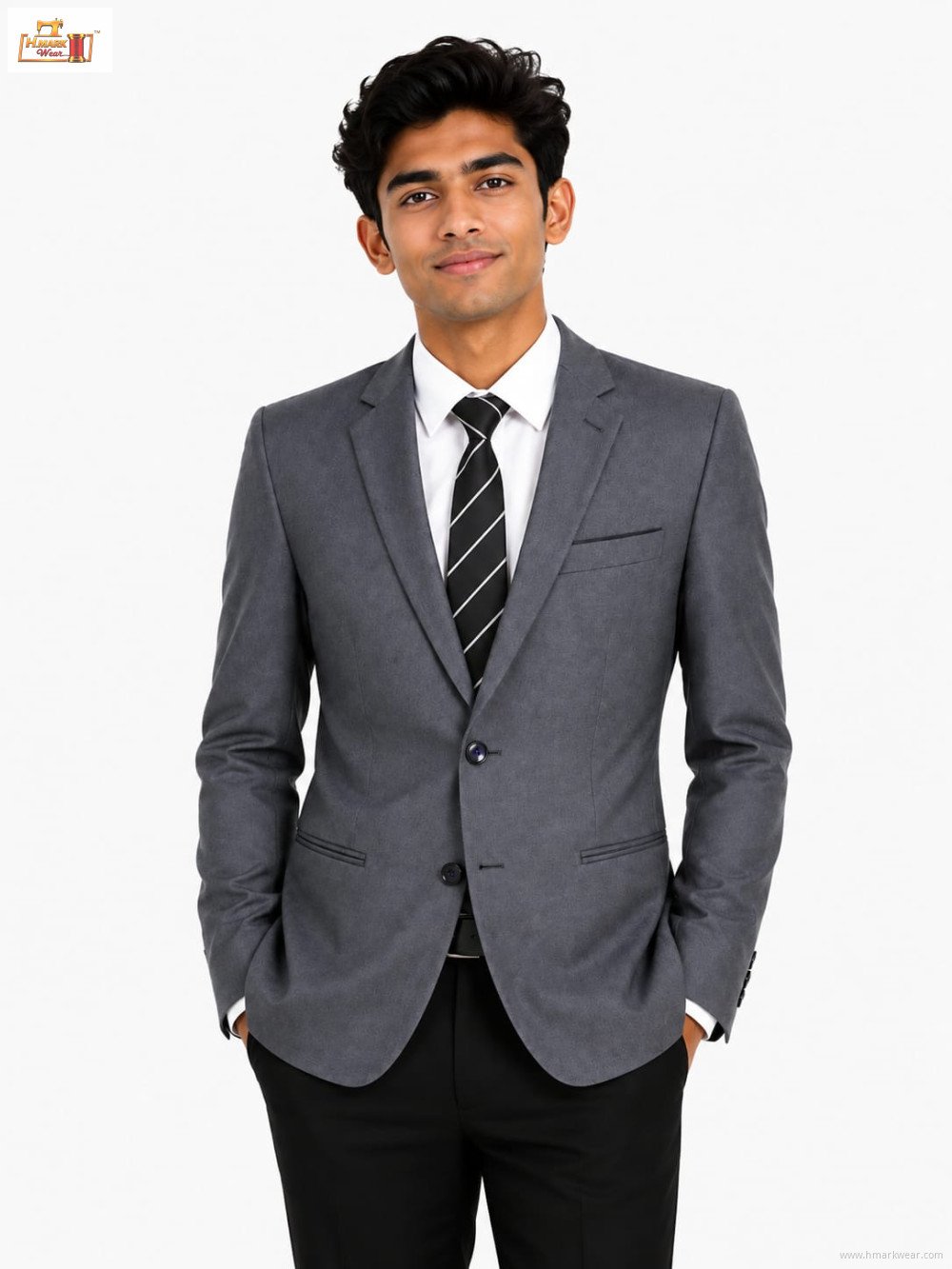 Classic Charcoal Grey Institute Blazer