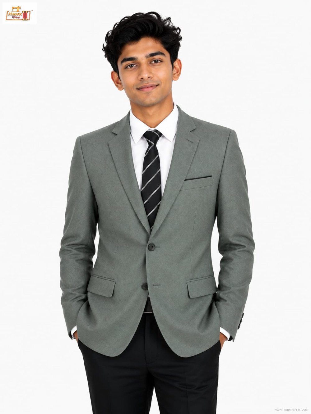 Sage Grey-Green Institute Blazer